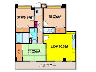 グレイスコ－ト千里丘の物件間取画像